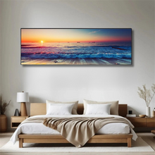 Load image into Gallery viewer, Sunset By The Sea Wall Art Canvas Prints