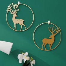 Load image into Gallery viewer, 3 Pcs Set Wilderness Wanderer Deer Metal Wall Hanging - Decor Home