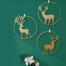Load image into Gallery viewer, 3 Pcs Set Curated Metal Deer Wall Hanging Wall Arts - Fansee Australia
