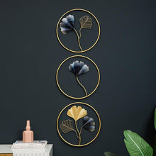 Load image into Gallery viewer, 3 Pcs Set Botanical Bliss Metal Wall Hanging - Decor Home
