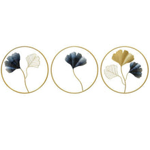 Load image into Gallery viewer, 3 Pcs Set Botanical Bliss Metal Wall Hanging - Decor Home