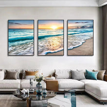 Load image into Gallery viewer, 3 Pcs Set Sunset Serenity Framed Canvas Art - Decor Home