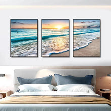Load image into Gallery viewer, 3 Pcs Set Sunset Serenity Framed Canvas Art - Decor Home