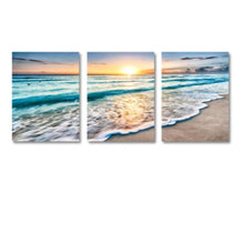 Load image into Gallery viewer, 3 Pcs Set Sunset Serenity Framed Canvas Art - Decor Home