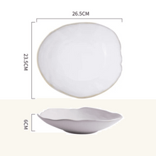 Load image into Gallery viewer, Handmade White Dinner Bowl Set (4 Pcs Set) - Decor Home