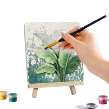 Load image into Gallery viewer, Botanic Bloom – DIY Plant Leaf Art Kit with Tools & Easel (Green Plantain 20cm)