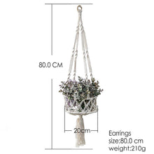 Load image into Gallery viewer, Handwoven Macrame Wall Hanging Planter - Decor Home