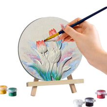 Load image into Gallery viewer, Bloom & Brush Tulip DIY Art Kit – 3D Floral Canvas with Quartz Sand Texture
