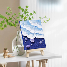 Load image into Gallery viewer, Seaside Whisper DIY Art Kit – Blue Shell Edition