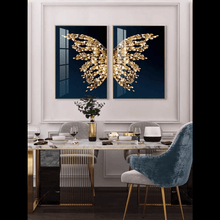 Load image into Gallery viewer, Golden Wings Double Framed Wall Art - Decor Home