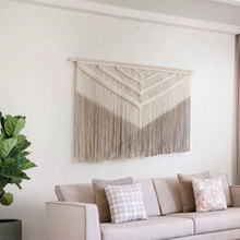 Load image into Gallery viewer, Sandstone Peaks – XL Macrame Wall Hanging