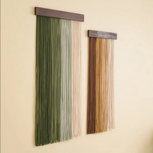 Load image into Gallery viewer, Woodland Drape – Handwoven Dual Panel Macrame Wall Hanging