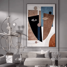 Load image into Gallery viewer, Mystical Faces: Abstract Minimalist Painting - Decor Home
