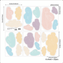 Load image into Gallery viewer, Extra Large Watercolour Fabric Rainbow Wall Sticker