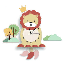 Load image into Gallery viewer, Adorable Lion Silent Nursery Room Wall Clock - Decor Home