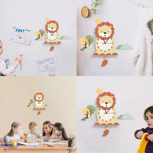 Load image into Gallery viewer, Adorable Lion Silent Nursery Room Wall Clock - Decor Home