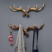 Load image into Gallery viewer, Wild Antler Wall Hooks – Decorative Resin Hanger for Coats, Towels & More