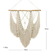 Load image into Gallery viewer, Boho Charm: Large Handwoven Macrame Wall Art - Decor Home