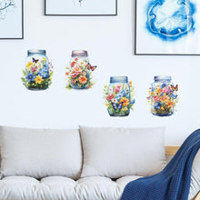 Load image into Gallery viewer, Butterfly Haven Floral Vase Wall Stickers - Decor Home