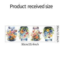 Load image into Gallery viewer, Butterfly Haven Floral Vase Wall Stickers - Decor Home
