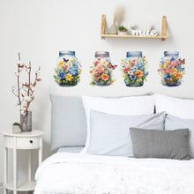 Load image into Gallery viewer, Butterfly Haven Floral Vase Wall Stickers - Decor Home