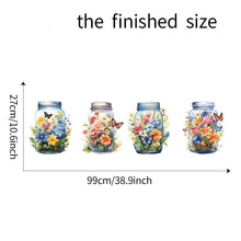 Load image into Gallery viewer, Butterfly Haven Floral Vase Wall Stickers - Decor Home