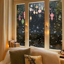 Load image into Gallery viewer, Christmas Balls and Branch Stained Glass Stickers - Decor Home