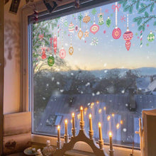 Load image into Gallery viewer, Christmas Balls and Branch Stained Glass Stickers - Decor Home