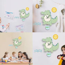 Load image into Gallery viewer, Crocodile Non-Ticking Silent Kid's Wall Clock - Decor Home