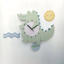 Load image into Gallery viewer, Crocodile Non-Ticking Silent Kid's Wall Clock - Decor Home