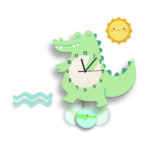 Load image into Gallery viewer, Crocodile Non-Ticking Silent Kid's Wall Clock - Decor Home