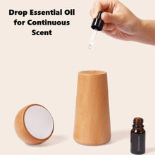 Load image into Gallery viewer, Wooden Aura Touch Voice-Control USB Dimmable Table Lamp - Decor Home