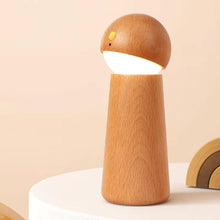 Load image into Gallery viewer, Wooden Aura Touch Voice-Control USB Dimmable Table Lamp - Decor Home