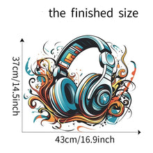 Load image into Gallery viewer, Playful Beats Headphone Wall Stickers - Decor Home
