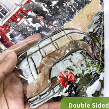 Load image into Gallery viewer, Red House & Fir Tree Double-Sided Static Cling Window Film Christmas Stickers - Decor Home