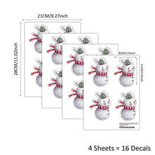 Load image into Gallery viewer, Cute Snow Hare Christmas Wall Stickers - Decor Home