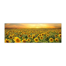 Load image into Gallery viewer, Framed Canvas Wall Art Sunflower Field (50x150cm) - Decor Home