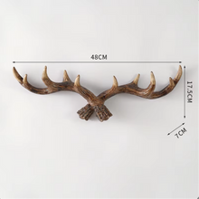 Load image into Gallery viewer, Wild Antler Wall Hooks – Decorative Resin Hanger for Coats, Towels & More
