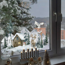 Load image into Gallery viewer, Winter Village Reindeer Stained Window Cling Christmas Decals - Decor Home