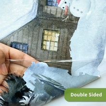 Load image into Gallery viewer, Winter Village Reindeer Stained Window Cling Christmas Decals - Decor Home