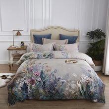 Load image into Gallery viewer, Botanical Cotton Duvet Quilt Cover Set - Quilt Cover, Bed Sheet, 2 Pillowcases - Decor Home
