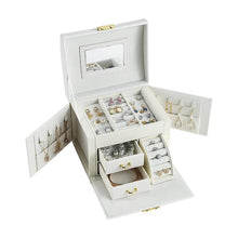 Load image into Gallery viewer, PU Leather White Jewellery Box For Girl - Decor Home
