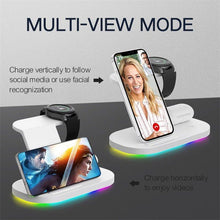 Load image into Gallery viewer, 3 in 1 Wireless Charger Stand For Samsung Phone Galaxy Watch Buds iPhone Apple AirPods - Decor Home