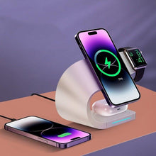 Load image into Gallery viewer, 4 in 1 Magnetic Wireless Charging Dock Sation For iPhone Apple Watch AirPods - Decor Home