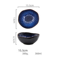 Load image into Gallery viewer, 4 Pcs Set Blue Artisan Dinner Bowl (15.5cm) - Decor Home