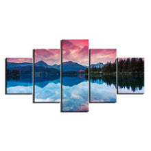 Load image into Gallery viewer, 5 Panels Natural Landscape Framed Canvas Prints - Decor Home