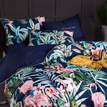Load image into Gallery viewer, Flamingo Cotton 4 Pieces Quilt Cover Set - Decor Home