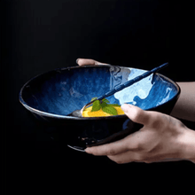 Load image into Gallery viewer, 2 Pcs Set Handmade Large Serving Bowl (23.5cm) - Decor Home