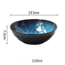 Load image into Gallery viewer, 2 Pcs Set Handmade Large Serving Bowl (23.5cm) - Decor Home