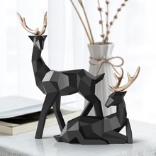 Load image into Gallery viewer, Two Deers Resin Art Sculpture Home Decor
